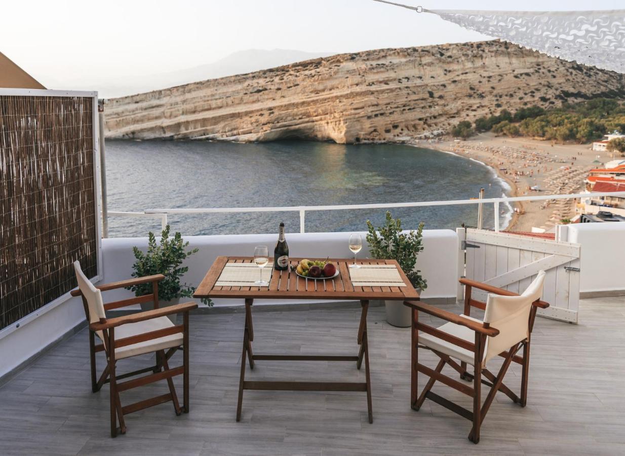 Nostos Cave Seaview Apartment Matala Eksteriør bilde